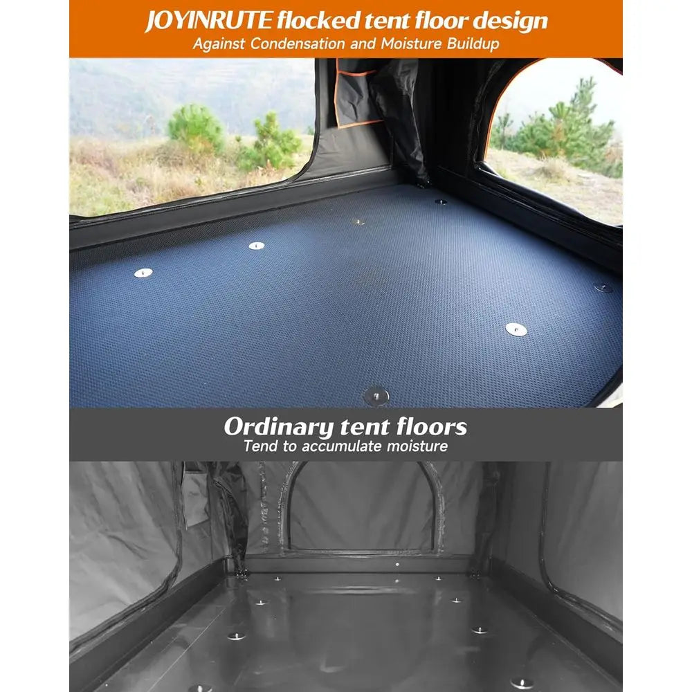 2-Person Winter Insulated Hard Shell Rooftop Tent for Camping, Trucks, Vans, and SUVs