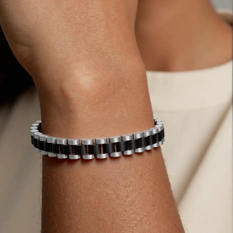 ROXI | Stainless Steel Cuban Bracelet Women and Men Unisex Fashion Couple Jewelr