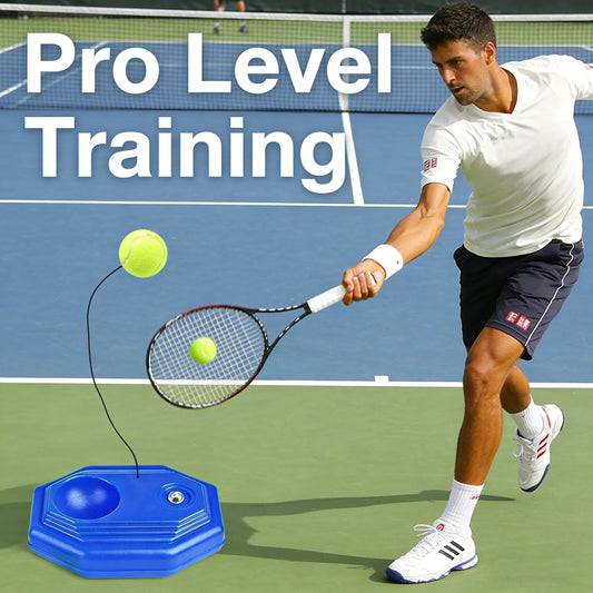 Solo Tennis Trainer Rebound Ball Self Practice Training Tool With Rope Tennis Equipment For Beginner Adult Training Set