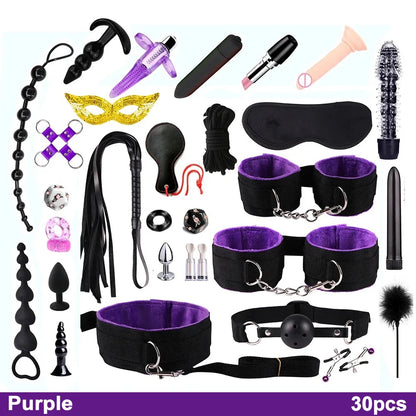 BDSM Kits Sex Bondage Vibrators Sex toys for Women Couples Adult 18 Handcuffs erotic accessories anal plug Dildo Sexy Toys Shop