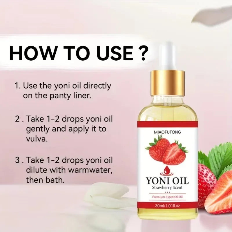 Female intimate essential oil, rose strawberry essential oil, YONI Oil