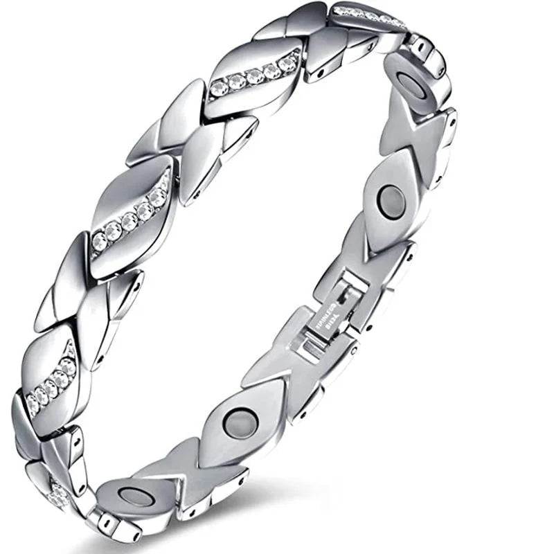 Pure Copper Bracelets for Women,Crystal Ultra Magnetic Bracelets for Women with