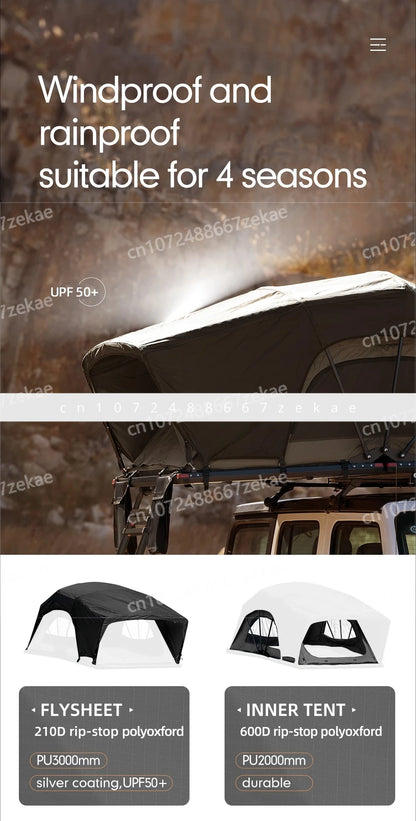 Wild Land Entry Level Tent Car Roof Top Tent Light Weight Camping Roof Tent Camping outdoors Camper Trailer with Roof