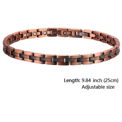 Women Magnetic Therapy Anklets 99.9% Pure Solid Copper 3500 Gauss Magnets Ankle