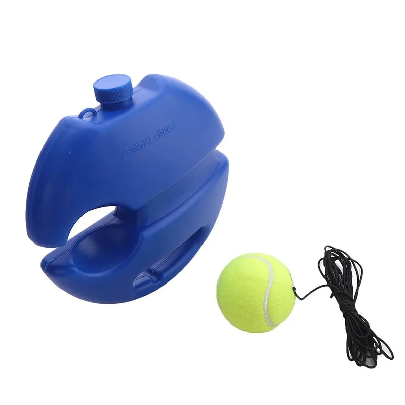 Portable Solo Tennis Trainer - With Bounce Ball & Practice Rope, Easy Setup for Backyard, Court or Gym, Improve Skills Anywhere