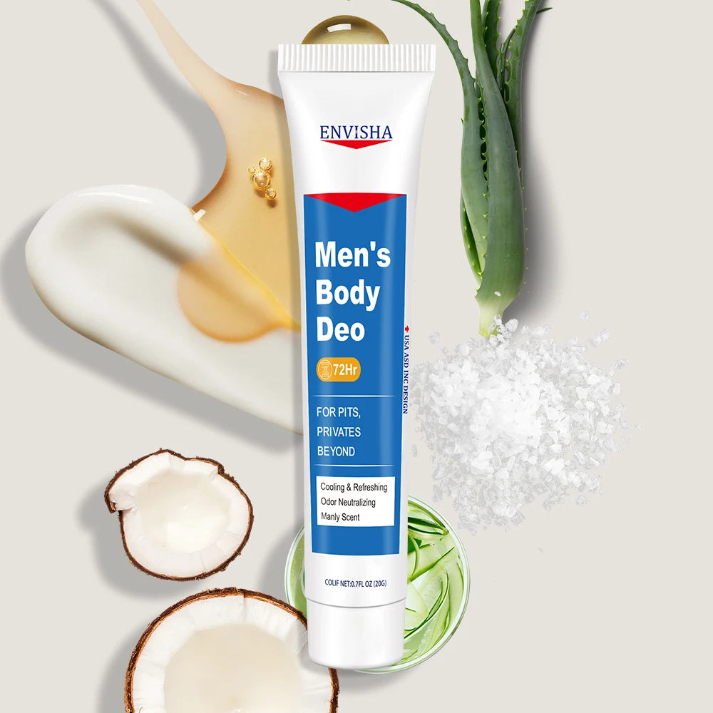 ENVISHA Men's Body Care Body Lotion For Private Parts Armpits Buttocks Deodorant Lasting 72 Hours Fragrance Beauty Health