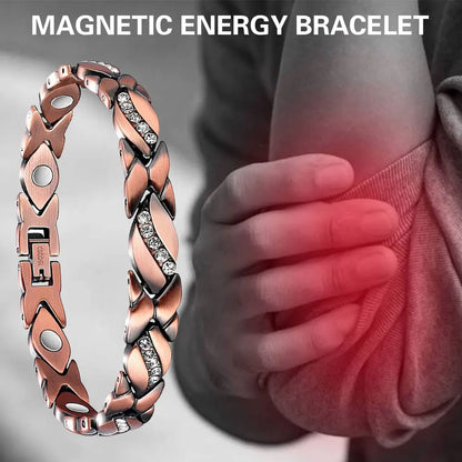 Leaves Magnetic Bracelet with 3500 Gauss Magnets Magnetic Therapy Bracelet Pure