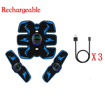 Remote Controller EMS Muscle Stimulator Smart Electric Fitness Abdominal Training Weight Loss Stickers Body Slimming Massager
