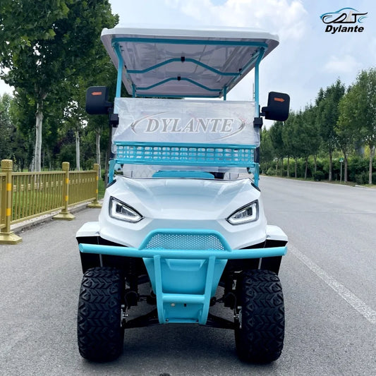 China Made Top Adult Golf Cart 6 Seater 25 MPH Speed Electric Vehicle Club 350CC Gas Powered Sightseeing Car