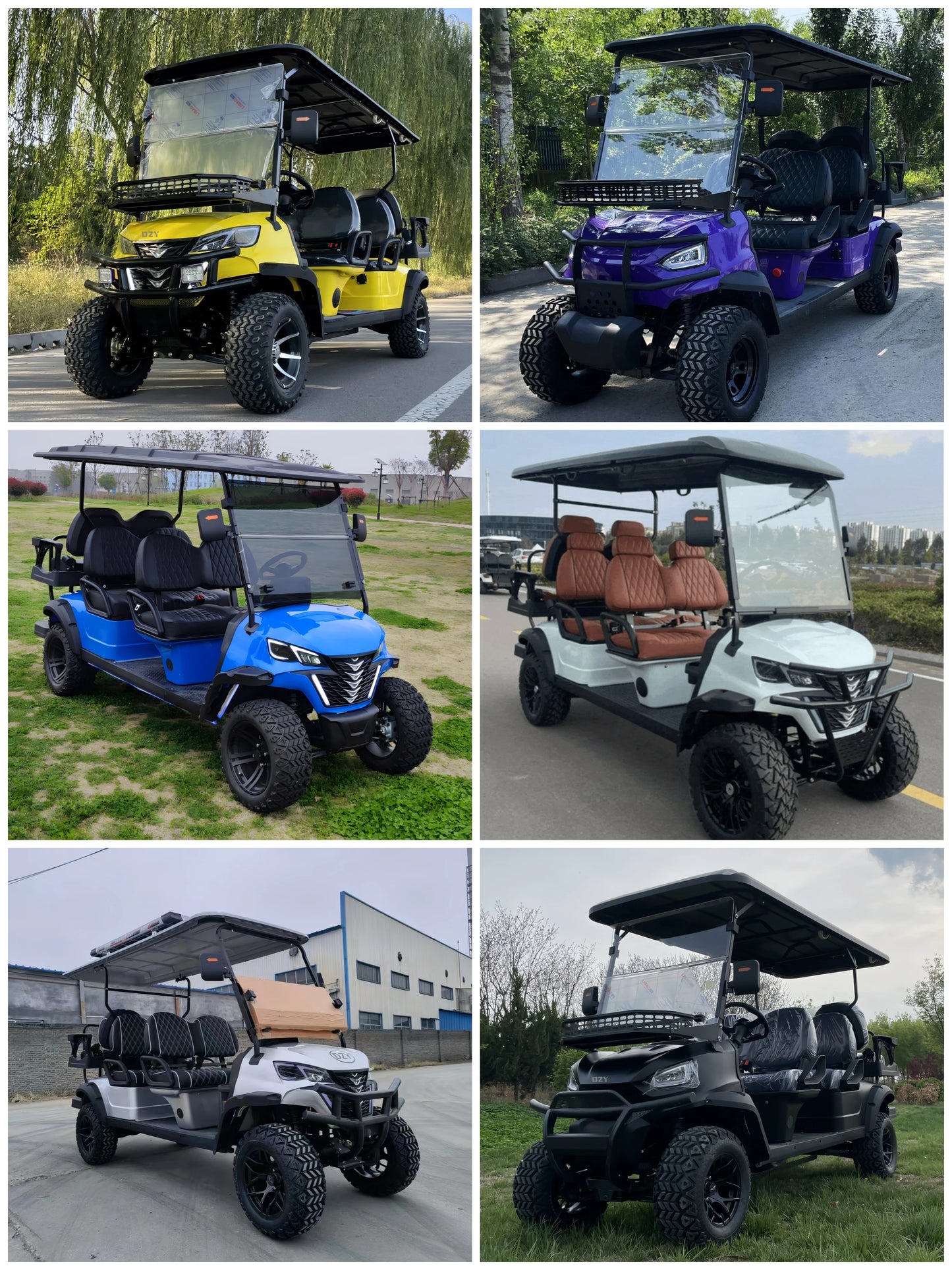 Cheap Chinese Golf Carts for Sale Electric Lithium 72V Battery 6 Seater Car Price Buggy 4 Seater Cars China Prices