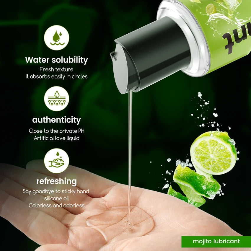 Fruit water-soluble lubricantion Water Based Gel Lubricats Sex intimate For Adults Men Women Gay body Sexy Strawberry fragrance