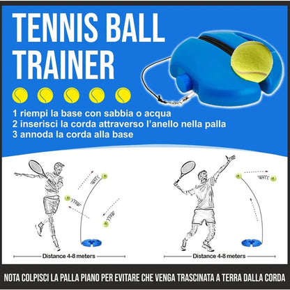 Professional Tennis Training Ball Trainer - Indoor Exercise Self-Study Rebound Ball Primary Tool for Tennis Practice