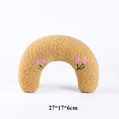 Cute Pet Little Pillow U-Shaped Neck Protector Deep Sleep for Puppy Kitten Pillow Dog Cat Headrest Sleeping Pillow Pet Supplies