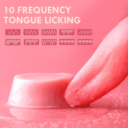 Heating Tongue Licking Vibrator G spot Clitoral Stimulator Mini Clit Sex Toys for Women Rechargeable Nipple Female Masturbator