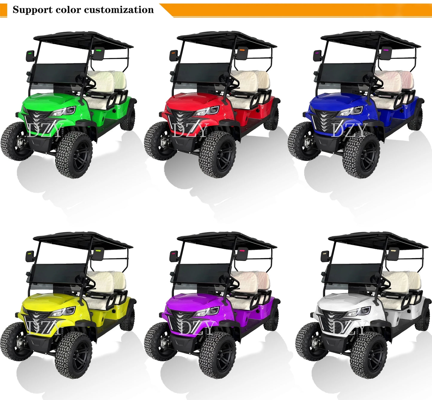 Cheap Chinese Golf Carts for Sale Electric Lithium 72V Battery 6 Seater Car Price Buggy 4 Seater Cars China Prices
