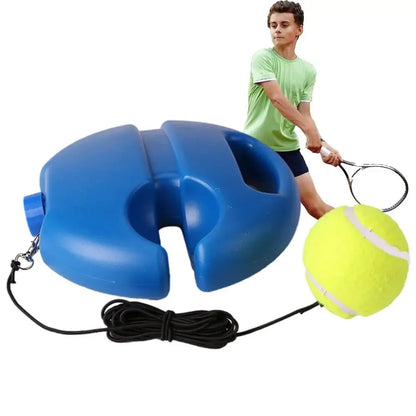 Professional Tennis Training Aids Bases With Elastic Rope Ball Practice Self-Duty Rebound Tennis Trainer Tennis Practice Tool