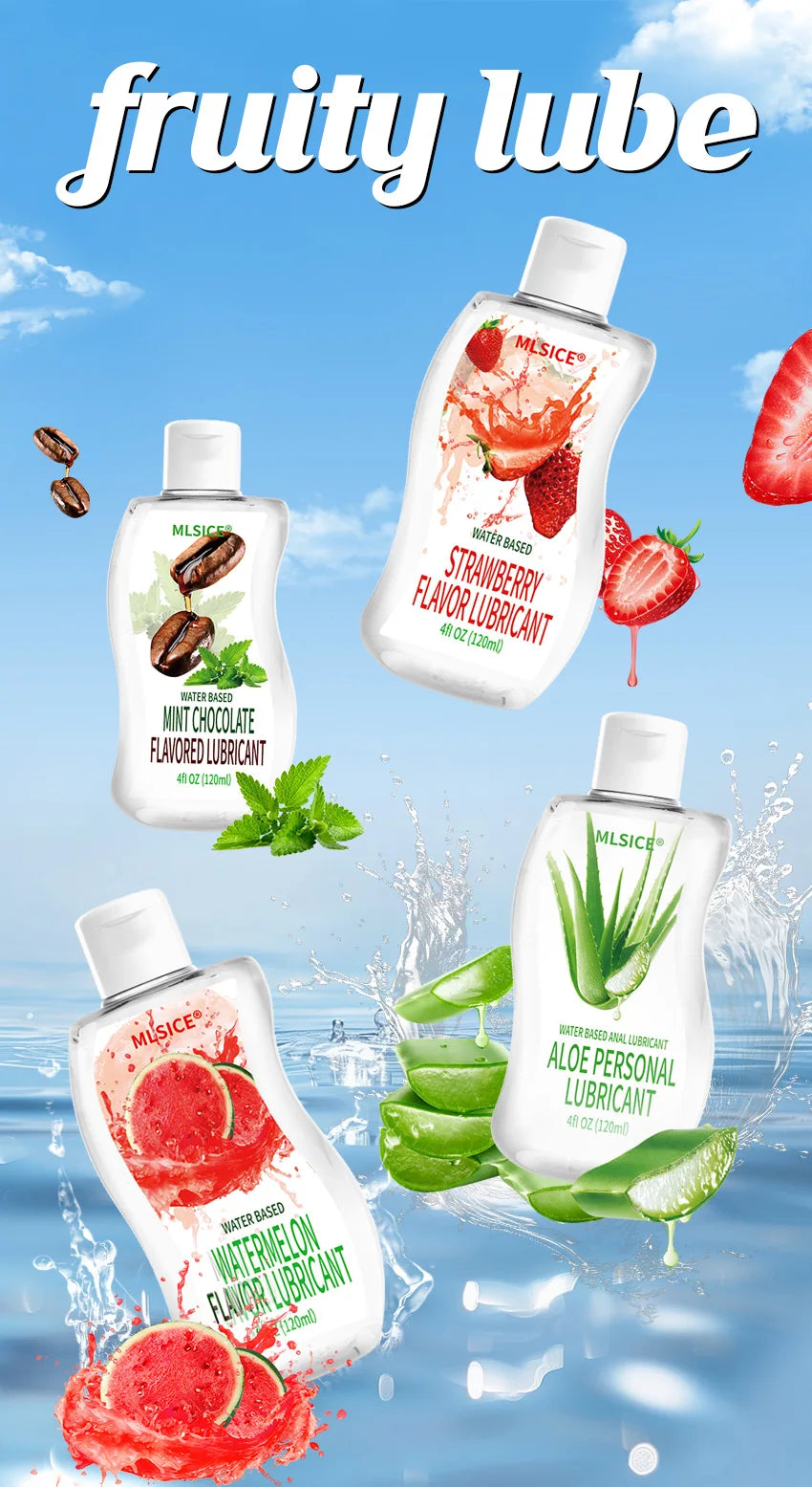 Fruit water-soluble lubricantion Water Based Gel Lubricats Sex intimate For Adults Men Women Gay body Sexy Strawberry fragrance