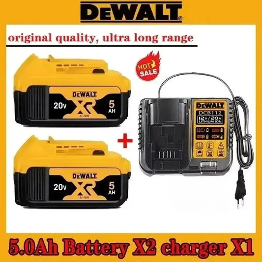 DeWalt 20V Replacement Battery – 2Ah, 5Ah, 6Ah & 9Ah Li-Ion | Compatible with DCB200, DCB205, DCD & DCF Series