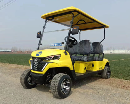 MMC 4WD aluminum alloy frame, off-road tires, 48V/72V Lithium Battery Acoustic 2/8 Seat Golf Cart, 4000W/7000W Golf Cart
