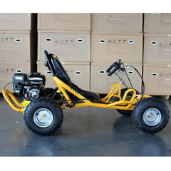 View of 25KM/H Safety Speed Buggy for Aged 105CC Heavy Duty Gasoline Karting with 4 Wheel -  in various colors from 3e1818-3