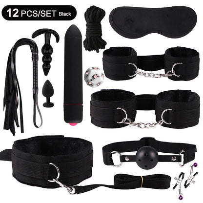 BDSM Kits Sex Bondage Vibrators Sex toys for Women Couples Adult 18 Handcuffs erotic accessories anal plug Dildo Sexy Toys Shop
