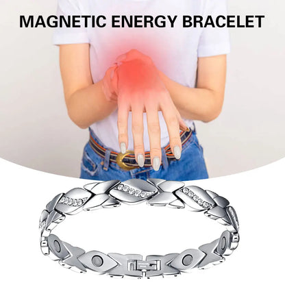 Leaves Magnetic Bracelet with 3500 Gauss Magnets Magnetic Therapy Bracelet Pure