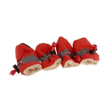 Pet Dogs Winter Shoes Rain Snow Waterproof Booties Socks Rubber Anti-slip Shoes For Small Dog Puppies Footwear Pet Products Cute