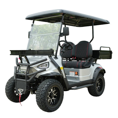 MMC 4WD aluminum alloy frame, off-road tires, 48V/72V Lithium Battery Acoustic 2/8 Seat Golf Cart, 4000W/7000W Golf Cart