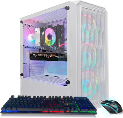 STGAubron RGB Desktop PC AMD Ryzen 5 16GB 512GB SSD Win11