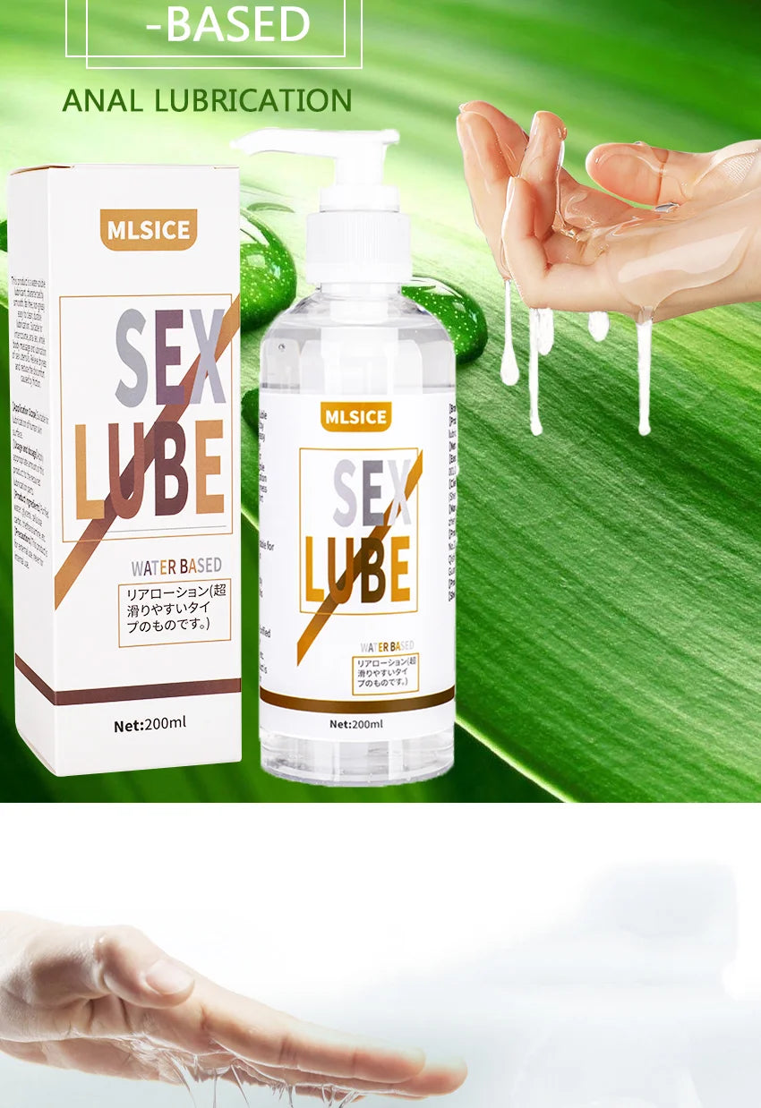 Fruit water-soluble lubricantion Water Based Gel Lubricats Sex intimate For Adults Men Women Gay body Sexy Strawberry fragrance