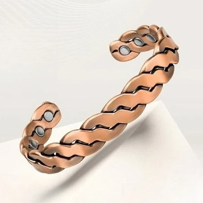 100% Pure Copper Magnetic Effective Pure Copper Bracelet for Men and Women Adjus