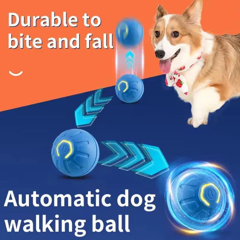 Smart Dog Toys Ball Interactive Pet Toy Moving Ball USB Automatic Moving Bouncing for Puppy Birthday Gift Cat Product