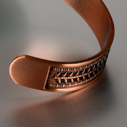 Vinterly Pure Copper Bracelet Yggdrasil Viking Adjustable Magnetic Bangles Arthr