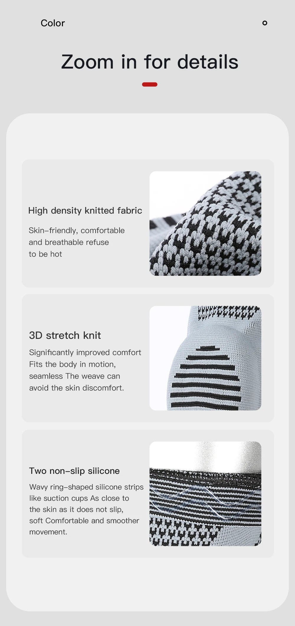 1/2 Piece Compression Knee Sleeve Silicone Protection Support Knee Pain Sport Pads Running Gym Arthritis Knee Workout Sports