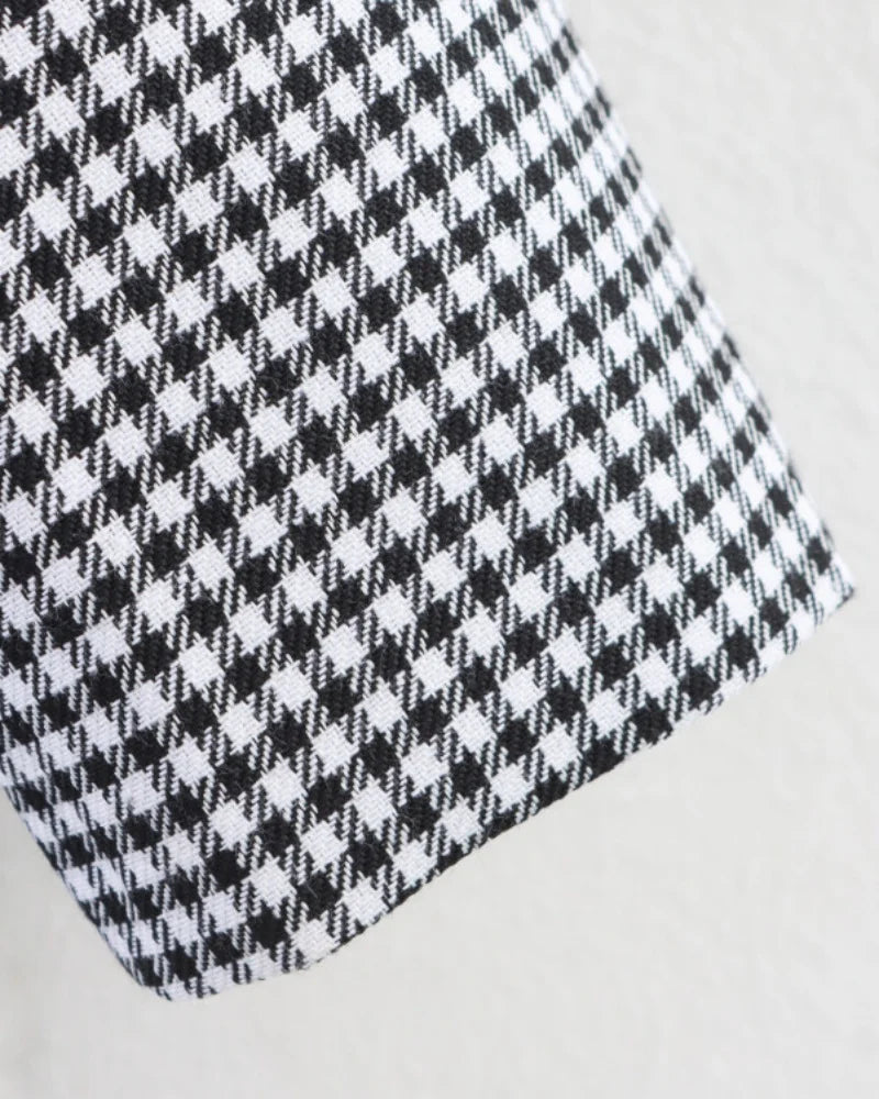 Women's Plaid Blazer Spring Casual Double Breasted Suit Jacket Office Work Daily Outwear Two Colors