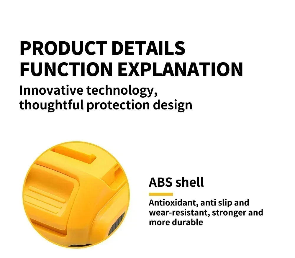 DeWalt 20V Replacement Battery – 2Ah, 5Ah, 6Ah & 9Ah Li-Ion | Compatible with DCB200, DCB205, DCD & DCF Series