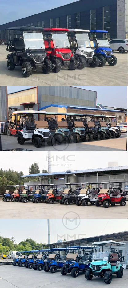 High Quality 4WD Electric Golf Cart with Lithium Battery Street Legal 4 Seater Off-Road Vehicle for Hunting And Golf Buggy 4x4