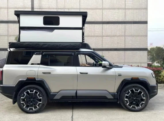Aluminium Alloy Waterproof Rooftop Tent for Outdoor Camping SUV Car Roof Racks 2-3 People Capacity Hard Shell Top Roof