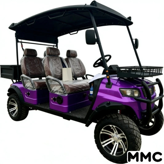 MMC 2025 Model 48V/72V Lithium Battery 4x4 Golf Cart, Aluminum Frame, Made in China, Golf Cart, 2/4/6/8 Seats