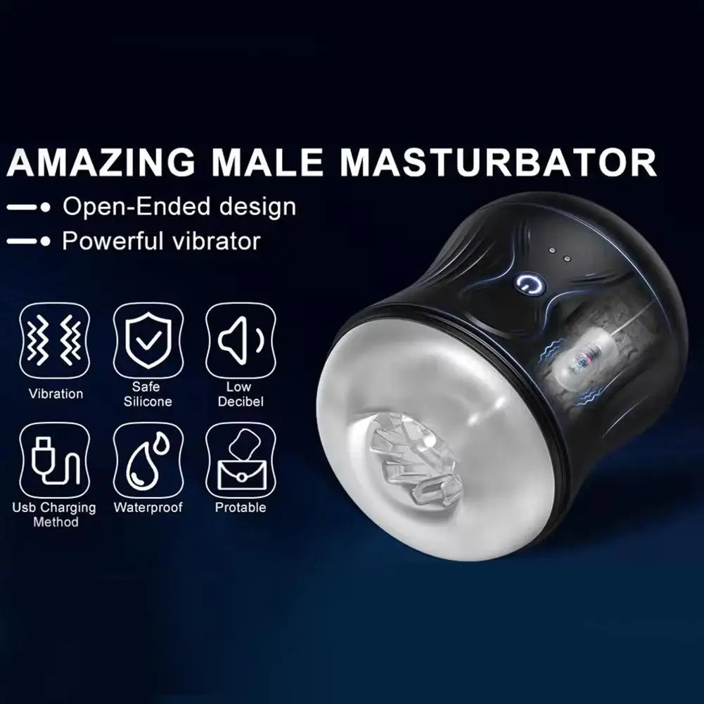 Stylish Electric Male Intimate Trainer, Strong Vibration Massage Stimulator New Design Adult Wellness Accessory