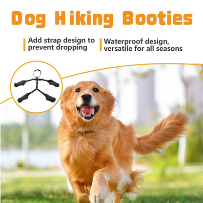 Waterproof Dog Shoes Adjustable Outdoor Walking Non-Slip Soft Dog Boots Bulldog Paw Protection Rainy Day Pet Breathable Shoes