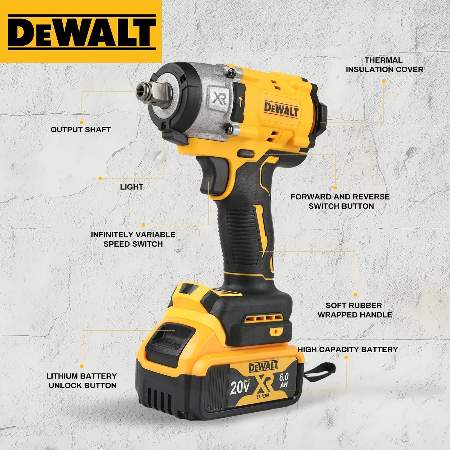 DEWALT DCF922 ATOMIC 20V 1/2" Cordless Impact Wrench - (Only Tool)