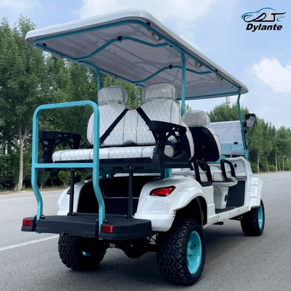 China Made Top Adult Golf Cart 6 Seater 25 MPH Speed Electric Vehicle Club 350CC Gas Powered Sightseeing Car