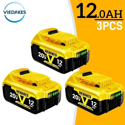 DeWalt 20V Replacement Battery – 8Ah, 10Ah & 12Ah Li-Ion | Compatible with DCB200, DCB205, DCD & DCF Series
