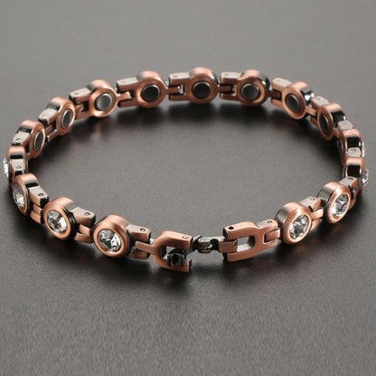 Magnetic Copper Anklets Ankle Braclelet for Women with Therapy 3500 Gauss Magnet