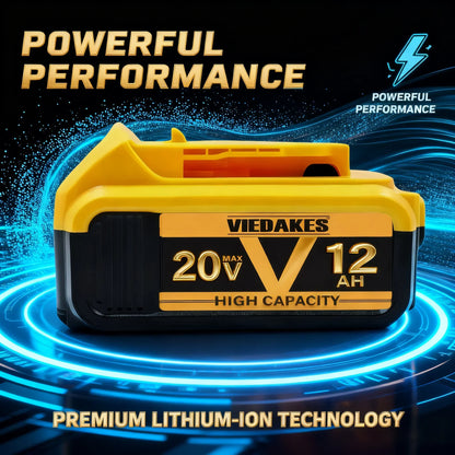 DeWalt 20V Replacement Battery – 8Ah, 10Ah & 12Ah Li-Ion | Compatible with DCB200, DCB205, DCD & DCF Series