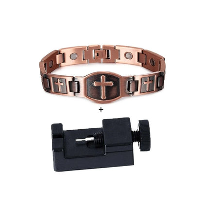 Vintage Magnetic Bracelet Men Pure Copper Magnetic Bracelet Arthritis Health Ene