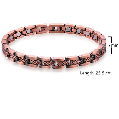 Magnetic Copper Anklets Ankle Braclelet for Women with Therapy 3500 Gauss Magnet