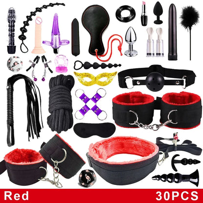 BDSM Kits Sex Bondage Vibrators Sex toys for Women Couples Adult 18 Handcuffs erotic accessories anal plug Dildo Sexy Toys Shop