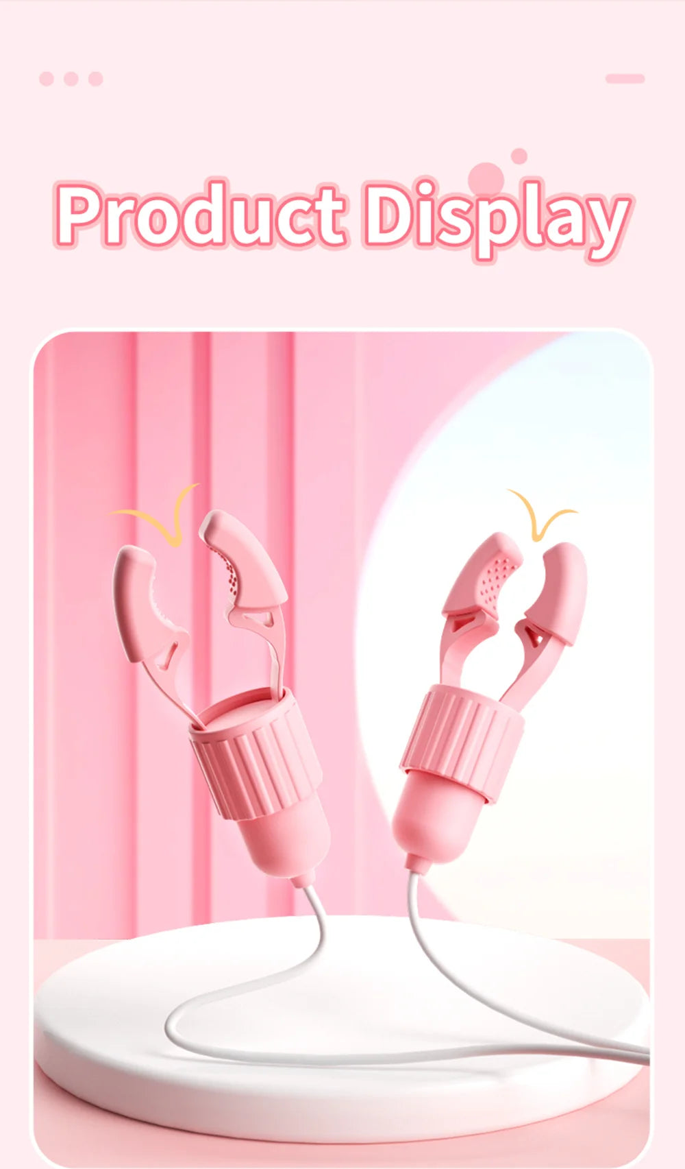 Vibrating Nipple Clamp Tongue Licking Sucking Vibrator For Women Breast Massage Labia Clitoris Clip Stimulation Massager Sex Toy
